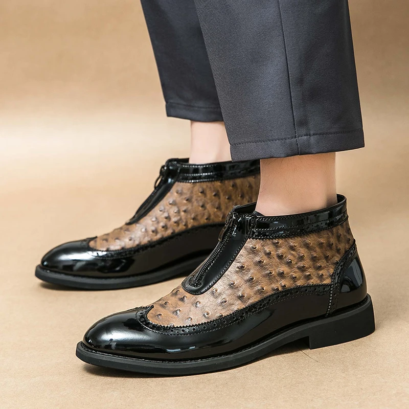 Рисунок 2 - Высокие коричневые классические туфли для мужчин