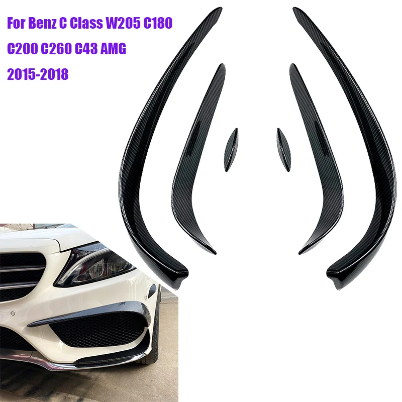 

Сплиттер для переднего бампера Mercedes Benz C Class W205 C180 C200 C260 C43 AMG 2015 ~ 2018