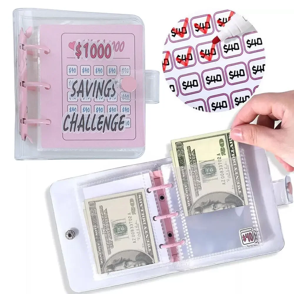 Скидочная книга для экономии денег 1000 долларов, портативная мини ...