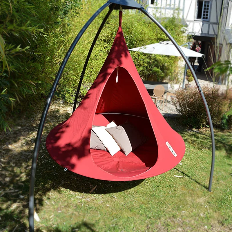 

Outdoor camping waterproof leisure hanging sofa tent for many people Butterfly swing hammock hanging chair patio furniture Gift