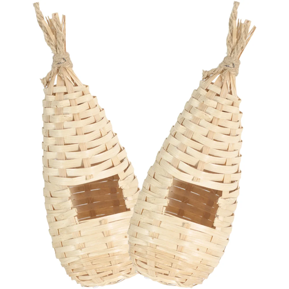 

Parrothouse Bird Crafted Hotel Wear Window Viewinghangingwoven Suspending Natural Delicate Resistant