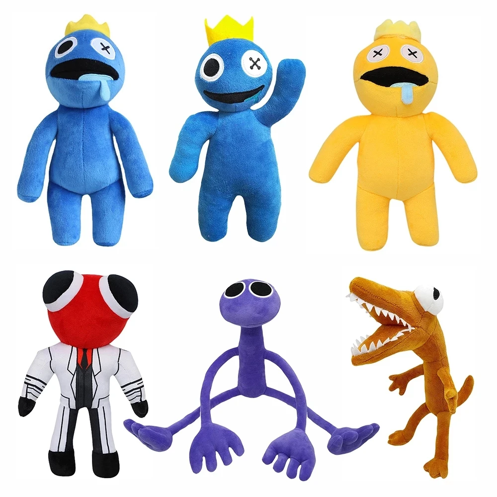 

25-50cm Rainbow Friends Plush Toy Cartoon Game Character Doll Kawaii Blue Monster Soft Stuffed Animal Toys For Kids Fans