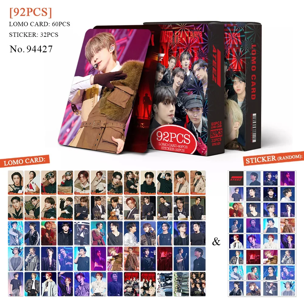 

Набор карточек и наклеек MINISO ATEEZ World Tour in Your Fantasy