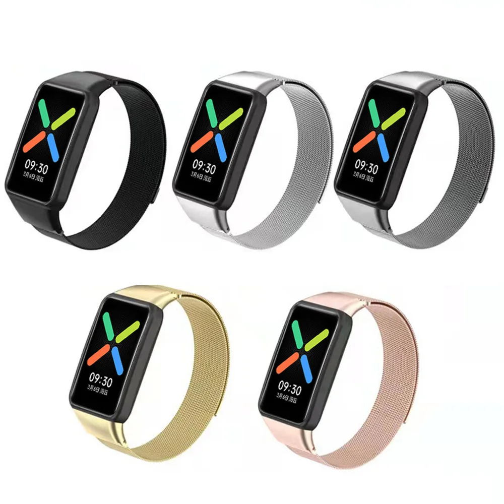 Спортивный металлический ремешок для Oppo Watch Free Nfc Smart сменный магнитный браслет на