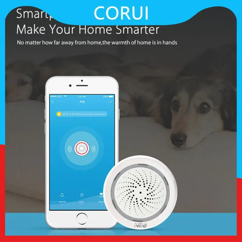 

Smart Detector Siren Alarm 120 Db Smart Life Temperature Sensor Wireless Usb Power App Remote Siren Smart Home 2 In 1 Tuya Mini