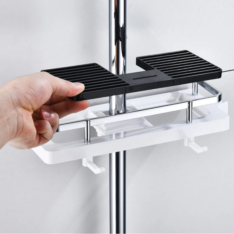 Полка для ванной комнаты стойка душа хранения органайзер держатель поднос лоток