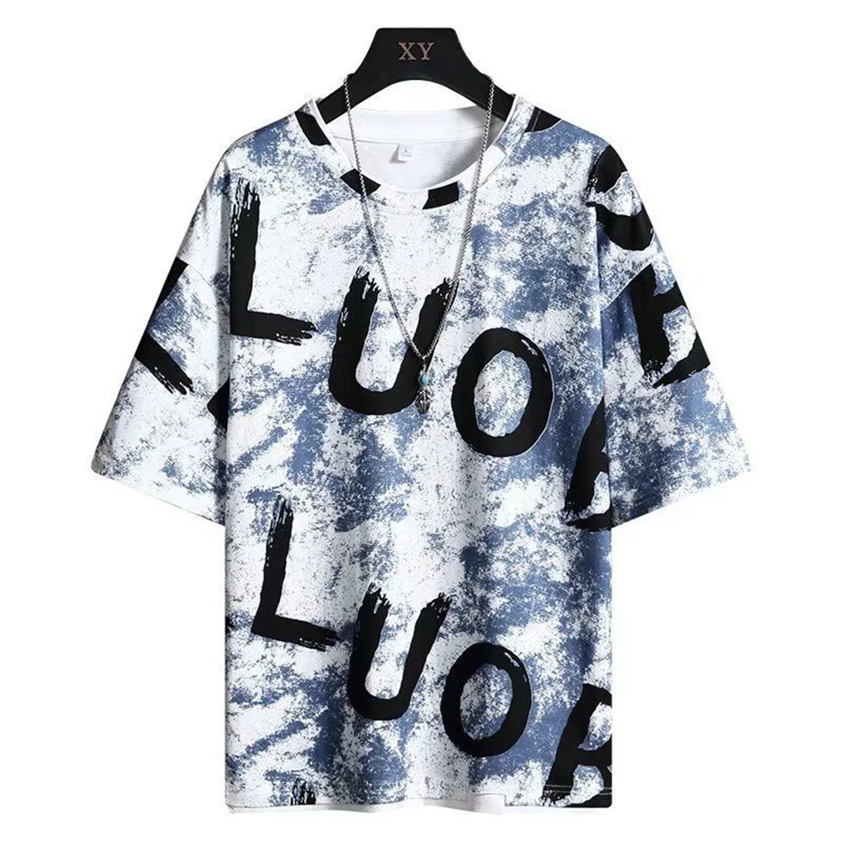 

Футболка с милым мультяшным принтом для мальчиков, свободные летние топы в стиле INS, футболка оверсайз с коротким рукавом, забавная футболка...