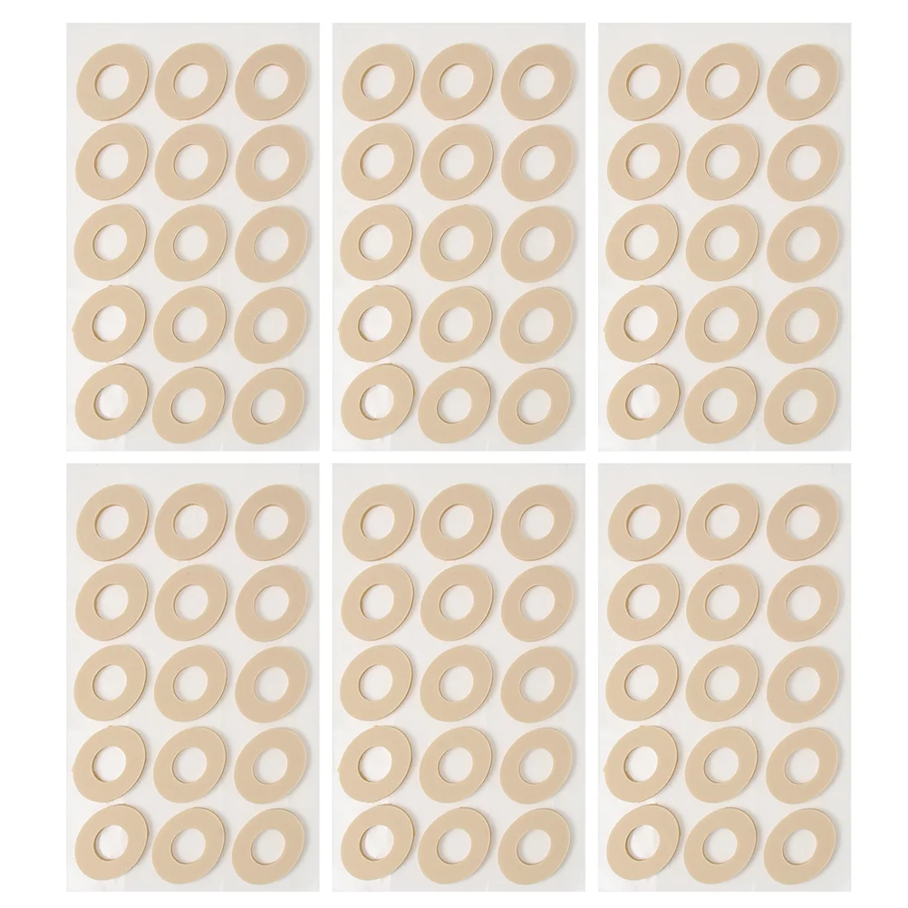 

90 Pcs/6 Latex Corn Stickers Foam Toe Paste Foot Pads Self-adhesive Feet Non-woven Fabric Callus Cushions Protection for the