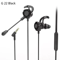 portable dynamic noise reduction in ear wired call earphones gaming computer earpiece with dual mic