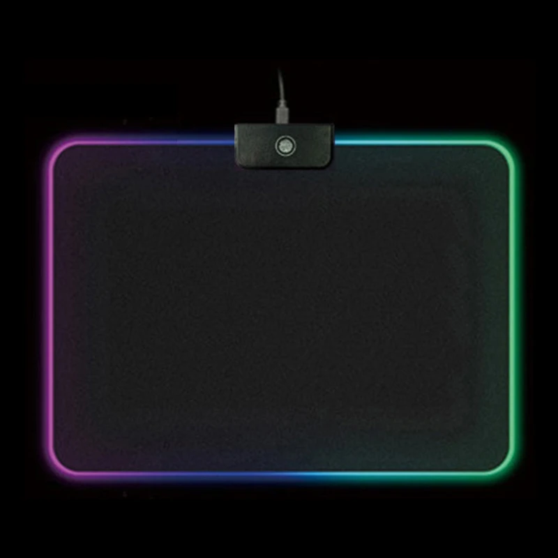 

RGB Illuminate Gaming Mouse Pad 7 LED Light Modes Adjustable Mousepad Computer Laptop Desktop PC Foldable Portable Mouse Mat