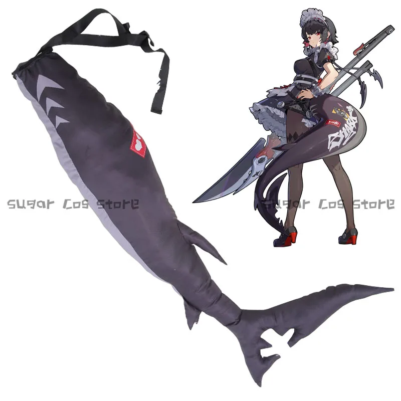 Игра Zenless Zone Zero Ellen Joe горничная хвост для косплея 115 см Акулий Хвост Хэллоуин