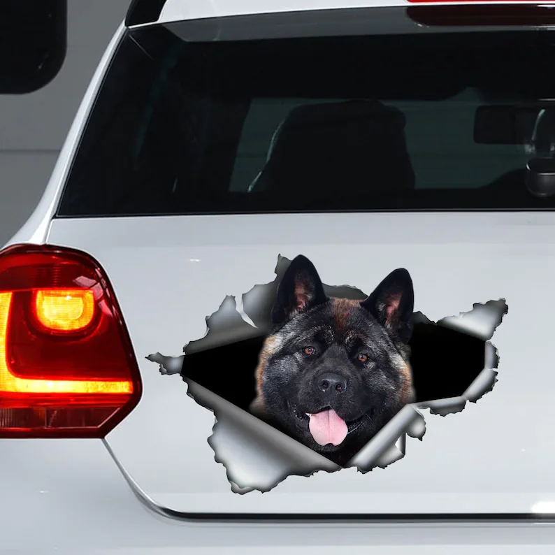 

American Akita car decal , Akita car sticker, American Akita magnet