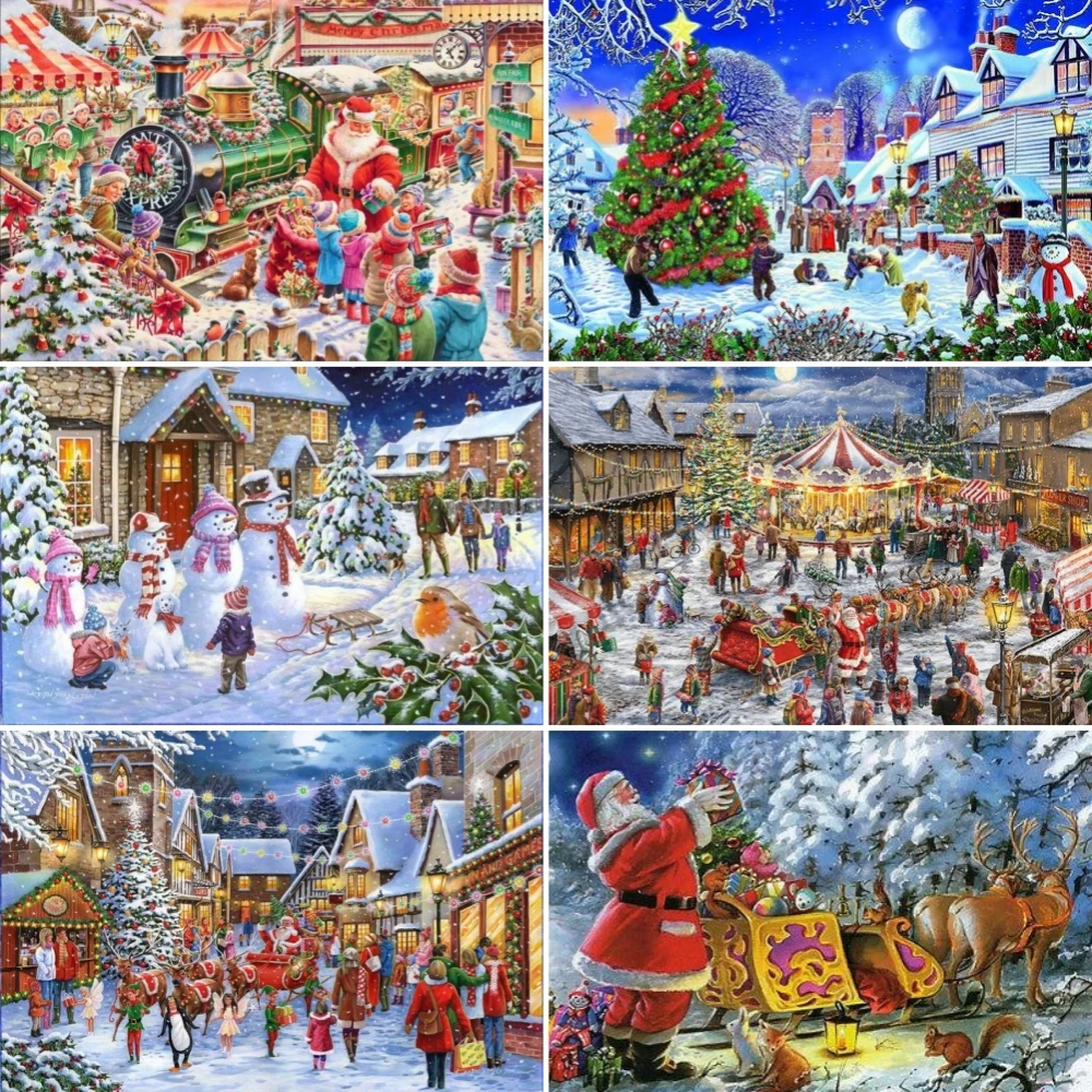 Алмазная мозаика с Санта-Клаусом