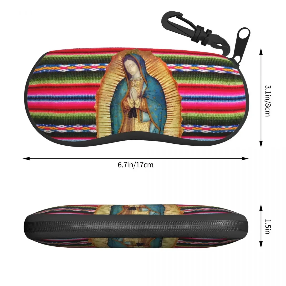 Чехол для очков Машина Гваделупской Дева Мария Зарап в форме ракушки мужчин и