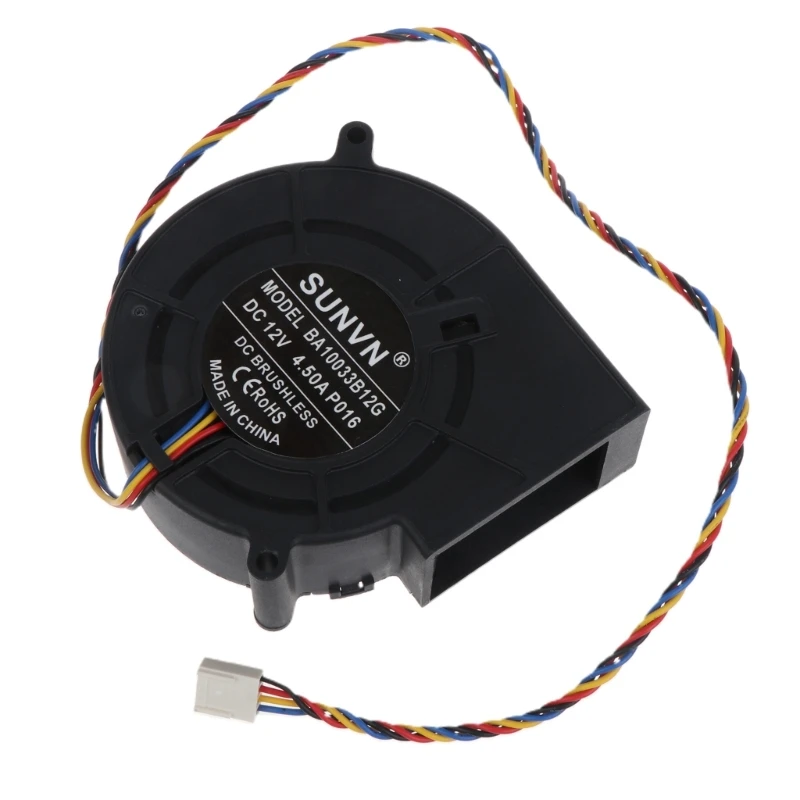 

High Speed for Dc Brushless Blower Fan 97mm for Dc 12V 4.5A Cooler 97x97x33mm 4 Pin Connector Sleeve Bearing 6000RPM PC Dropship