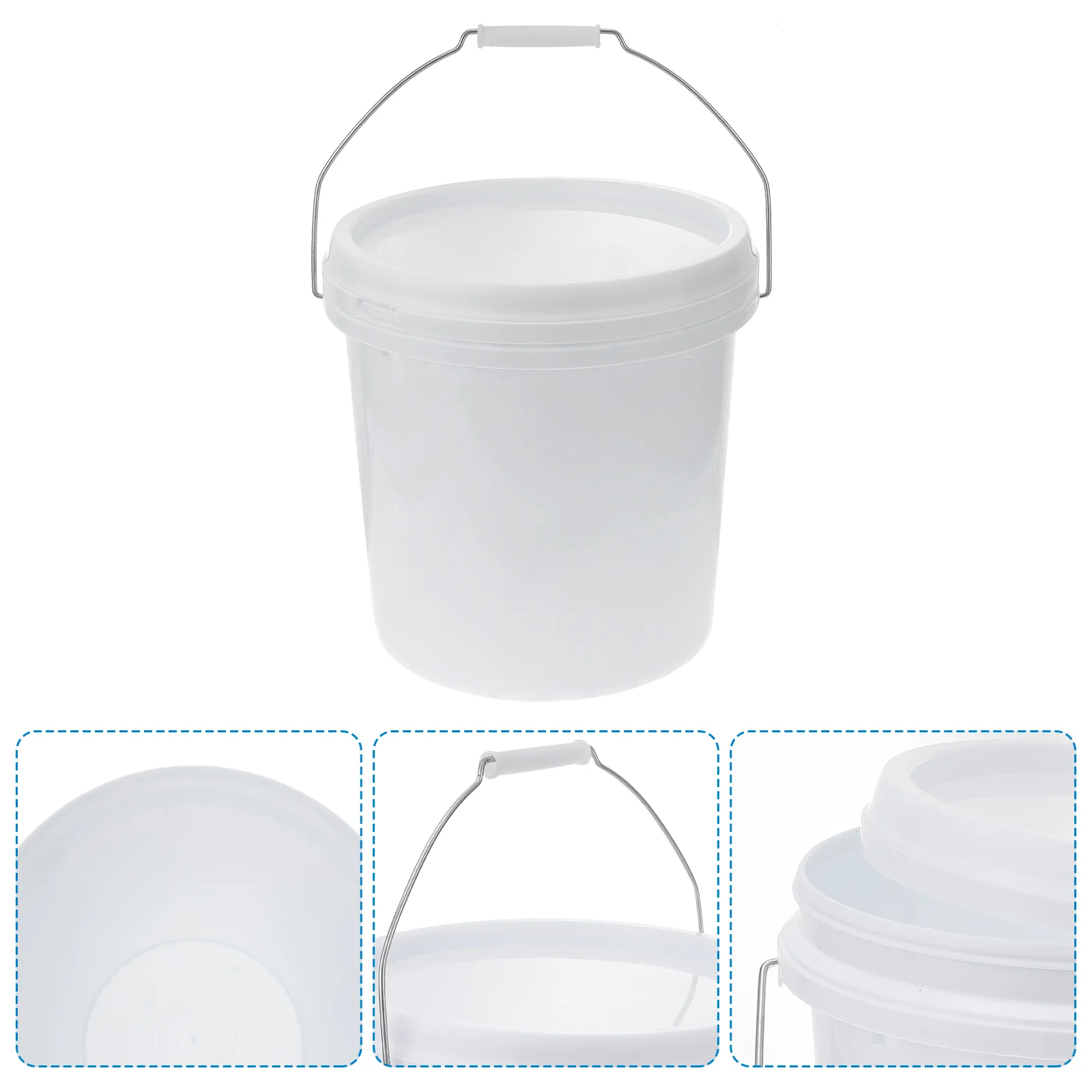 

Bucket with Lid and Handle 3 Gallon Bucket Water Bucket for RVs Camping Fishing Boating 10L