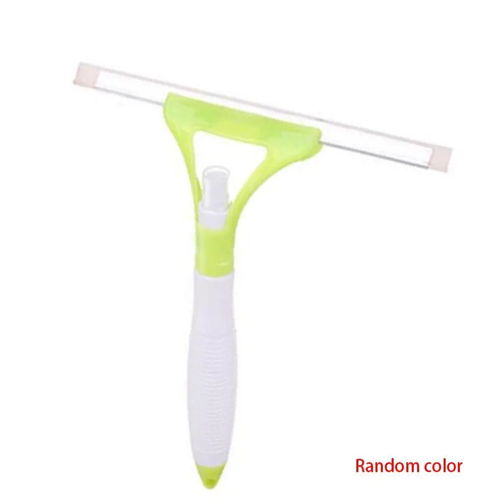 

1PC/2PCS Random Color Spray Window Glass Brush Wiper Cleaner Washing Scraper Home Bathroom Car Window Cleaning Tool