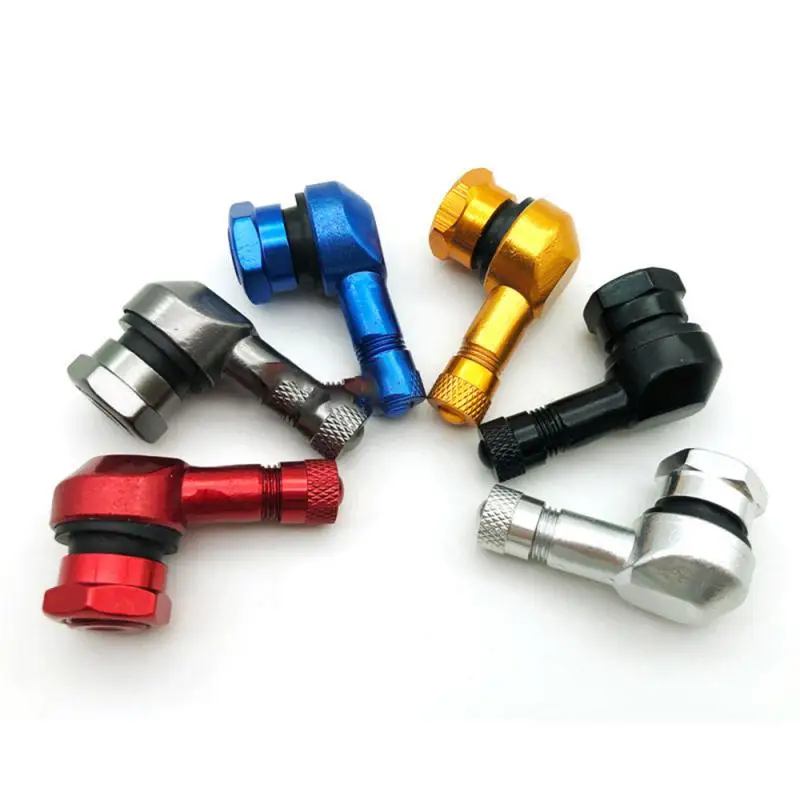 

1pcs Motorcycle Rim 90 Degree Angle Aluminum Alloy Valve Stems Motorcycle Wheel Tire Tubeless Valve Stems For Rim Wheel Parts