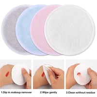 10 pcs reusable cotton pads makeup remover pad bamboo fiber washable round cotton pads facial care make up cleansing accessories
