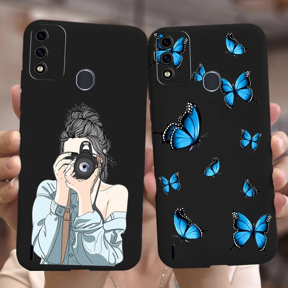 Чехол для Itel A48, 6,1 дюйма, милый модный мультяшный чехол для девочек, мягкий силиконовый чехол для телефона Itel A48 A 48, ТПУ чехлы, чехол, бампер