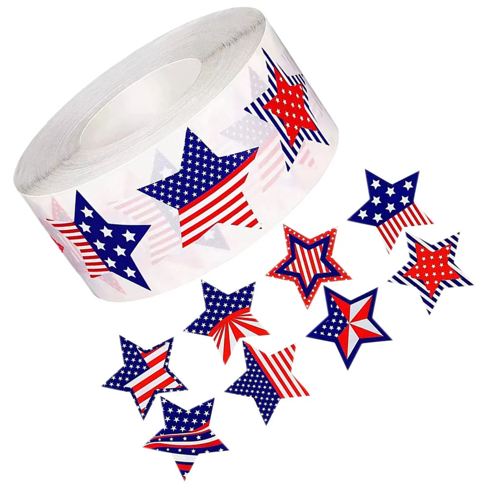 

Envelope Festival Sticker Holiday Seal Stickers Candy Patriotic Label Copper Plate Patty' Favor American Stickers