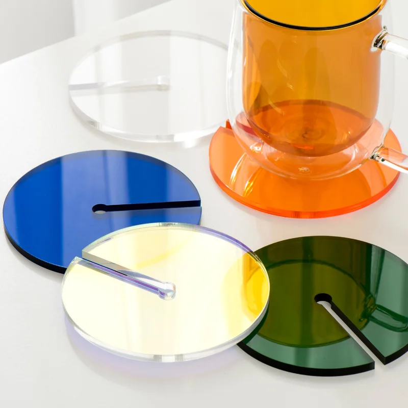 

Nordic Acrylic Bowl Mat Coaster Waterproof Pad Coffee Table Decor Dining Table Decor Kitchen Accessories Placemats for Table New