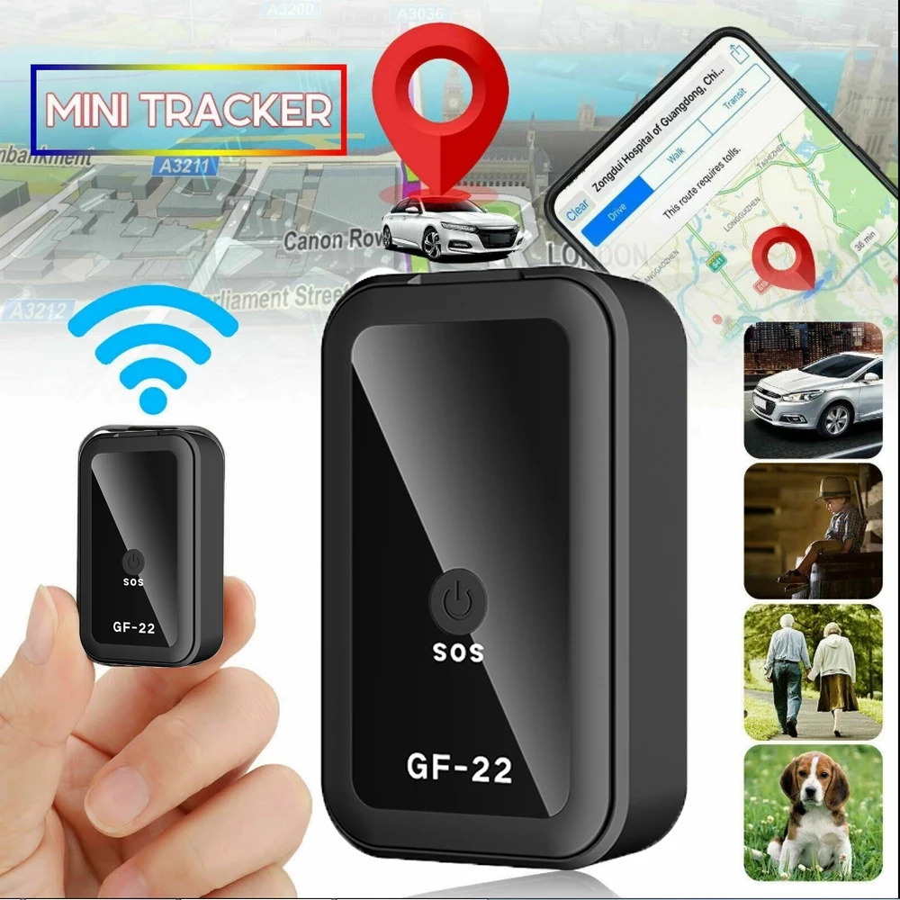 Enlarge GF22 GPS Automatic Alarm Safety Carry-on Locator Map Tracking Mini GPS Real-Time Small Car Locator Children's Pet Smart Tracker