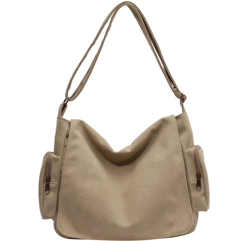 Large Shoulder Side Bags for Women 2022 Trend Canvas bag High Capacity Female Shopper Shopping Bag Lady Cloth Handbags schoolbag