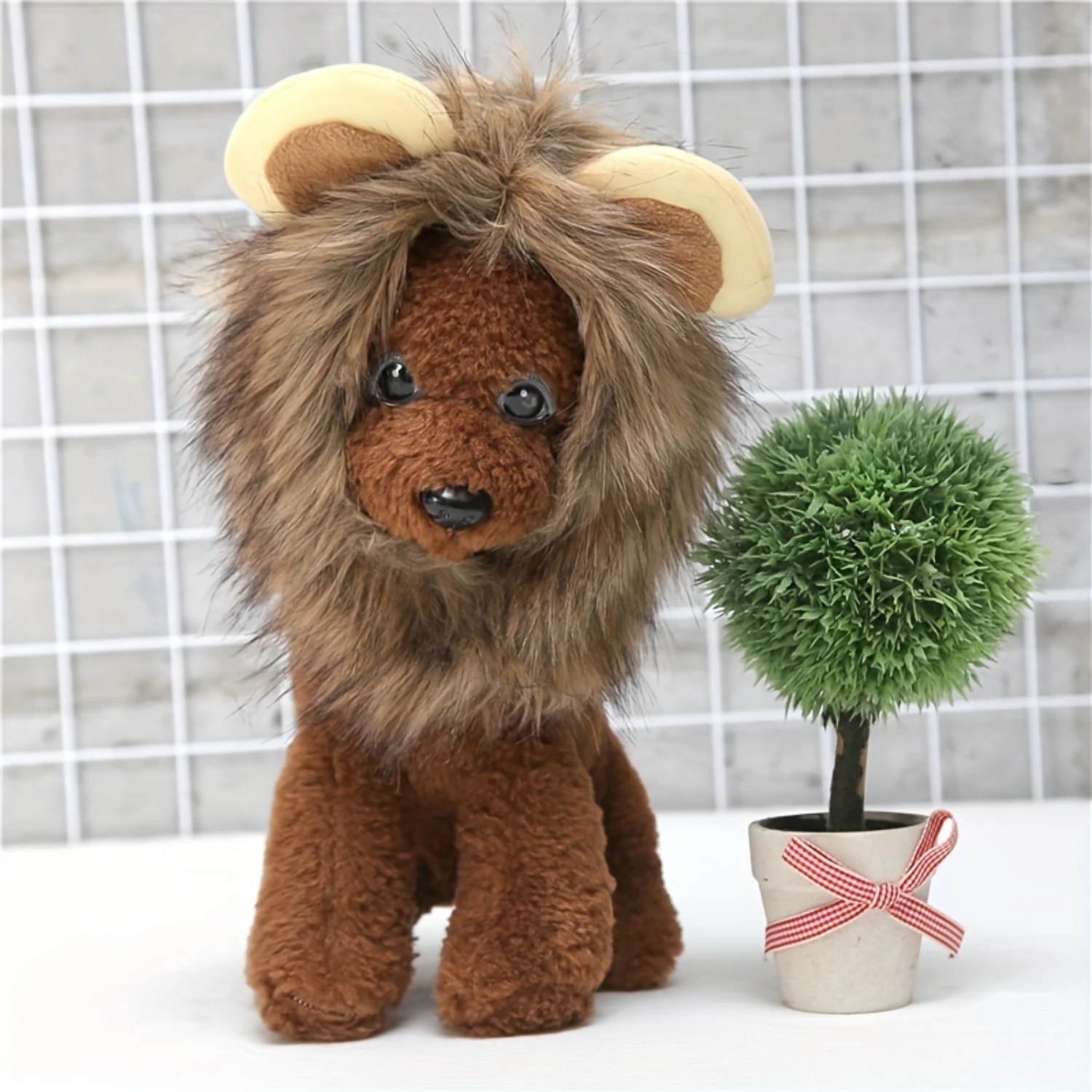 Halloween Cat Toys Cute Lion Mane Wig Hat For Dogs And Cats Pet Decor Accessories