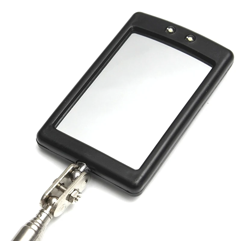 

Adjustable 360 Degree Swivel Viewing Auto Hand Tools Portable Telescoping Flexible Head Inspection Mirror with LED Light