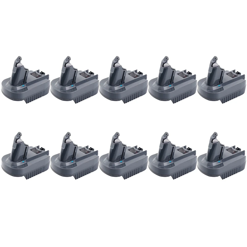 

10X V6 Adapter For Makita 18V Lithium Battery BL1850 BL1815 BL1830 Convert To For Dyson V6 Battery SV04 SV03 DC59 DC58