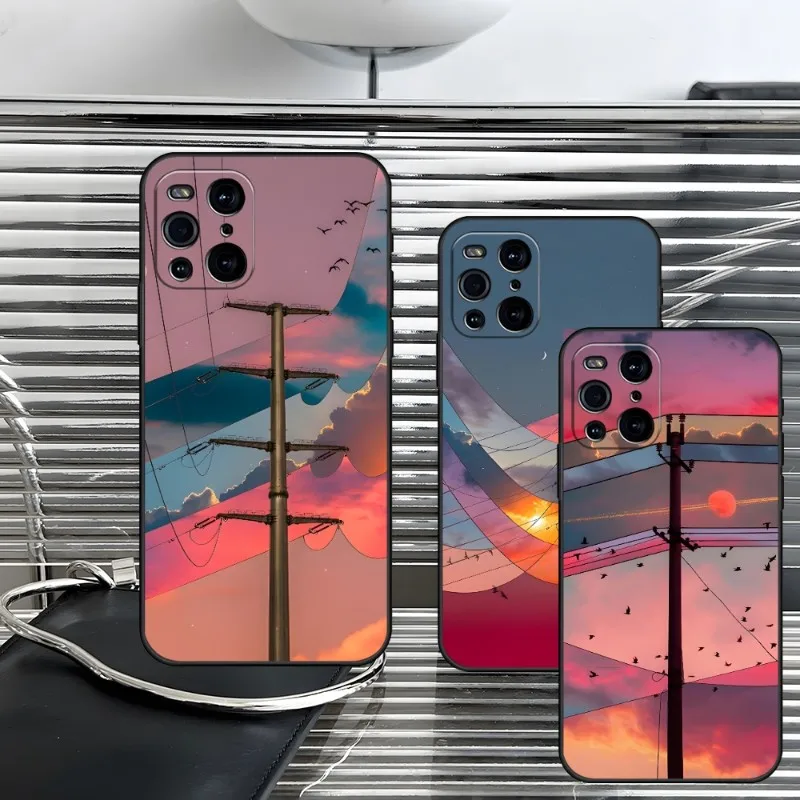 

Anime Landscape Phone Case For OPPO A77 A74 Find X3 Neo Pro X5 A96 A94 A93 A72 One Plus 9 A57 A54 A55 A57 8 Plus 8Pro 6 8T Reno7