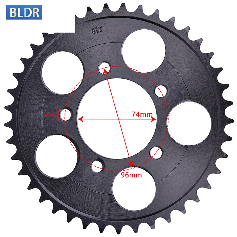 

520-41T 41 Tooth 250CC Drive Rear Sprocket Gear Wheel Cam For Honda Road NSR250 R / SE / SP MC21 NSR250R R2J R4J NSR 250 MC18