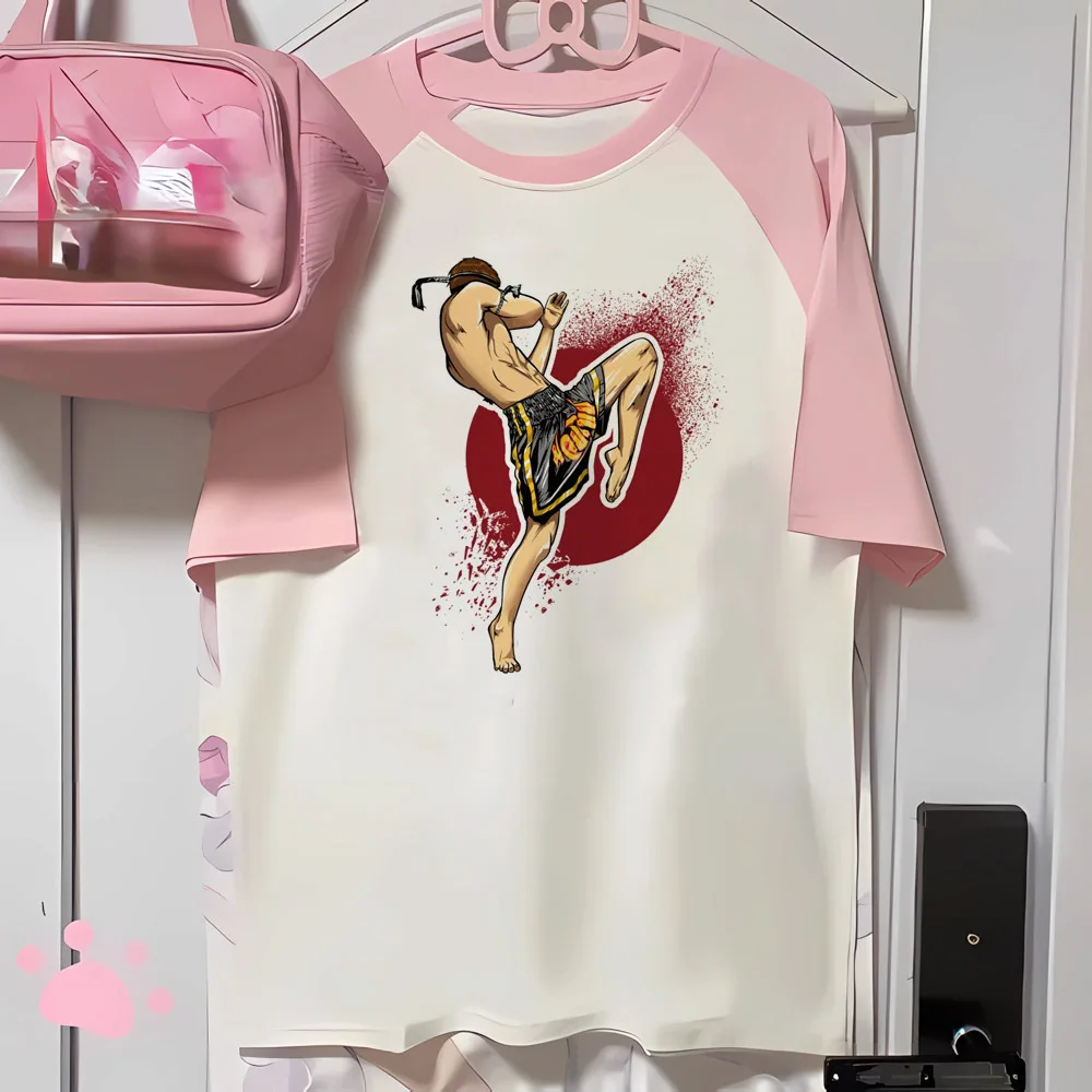 Футболки Muay Thai женская летняя футболка Женская забавная одежда в стиле Харадзюку