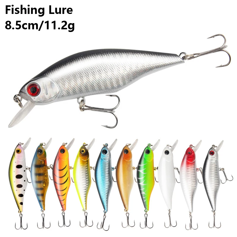 

Laser Slow 8.5cm11.2g Minnow Fishing Lure Set Wobblers Crankbaits Isca Artificial Hard Bait Carp Mini Fishing Lures Pesca Tackle