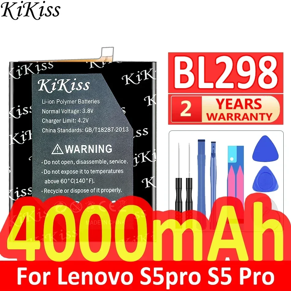Аккумулятор KiKiss 4000 мАч BL298 для Lenovo S5 Pro S5Pro