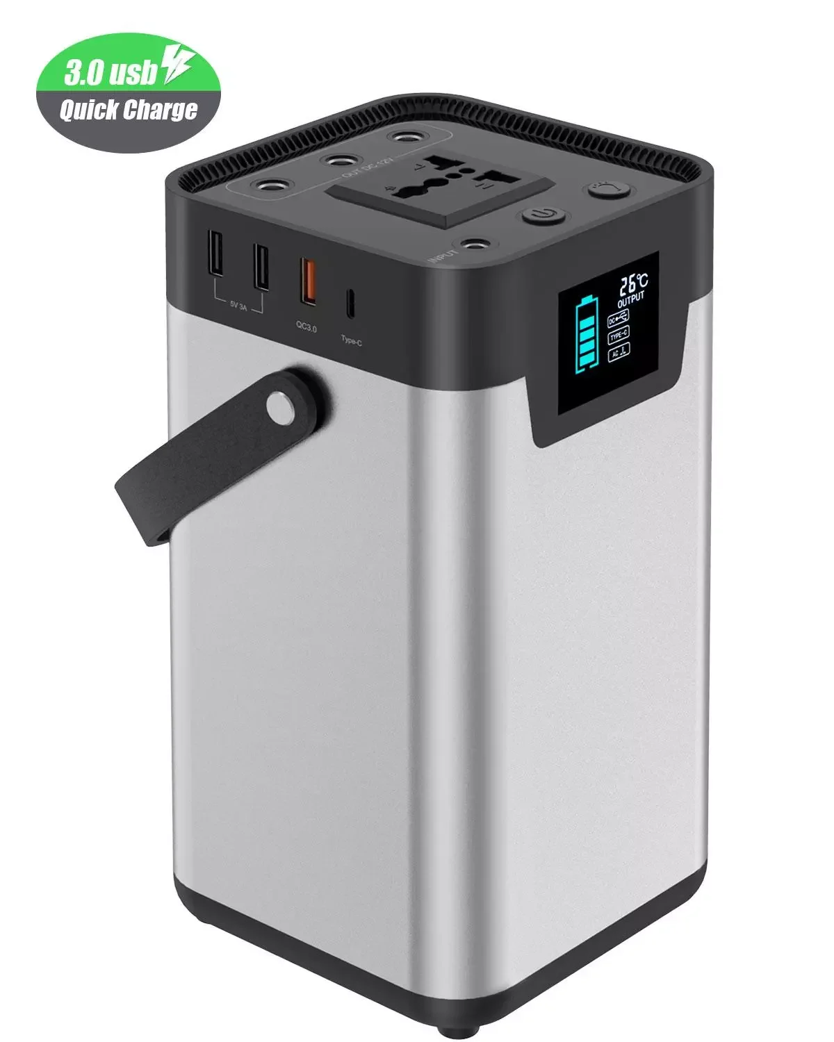 

New NEW NEW QI RT X-DRAGON Portable Solar Power Station 200Wh Backup Lithium Battery 110V/220V 200W Pure Sine Wave AC Outlet