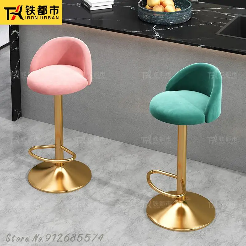 Барные стулья шарнирный подъемник домашняя спинка современный минималистичный