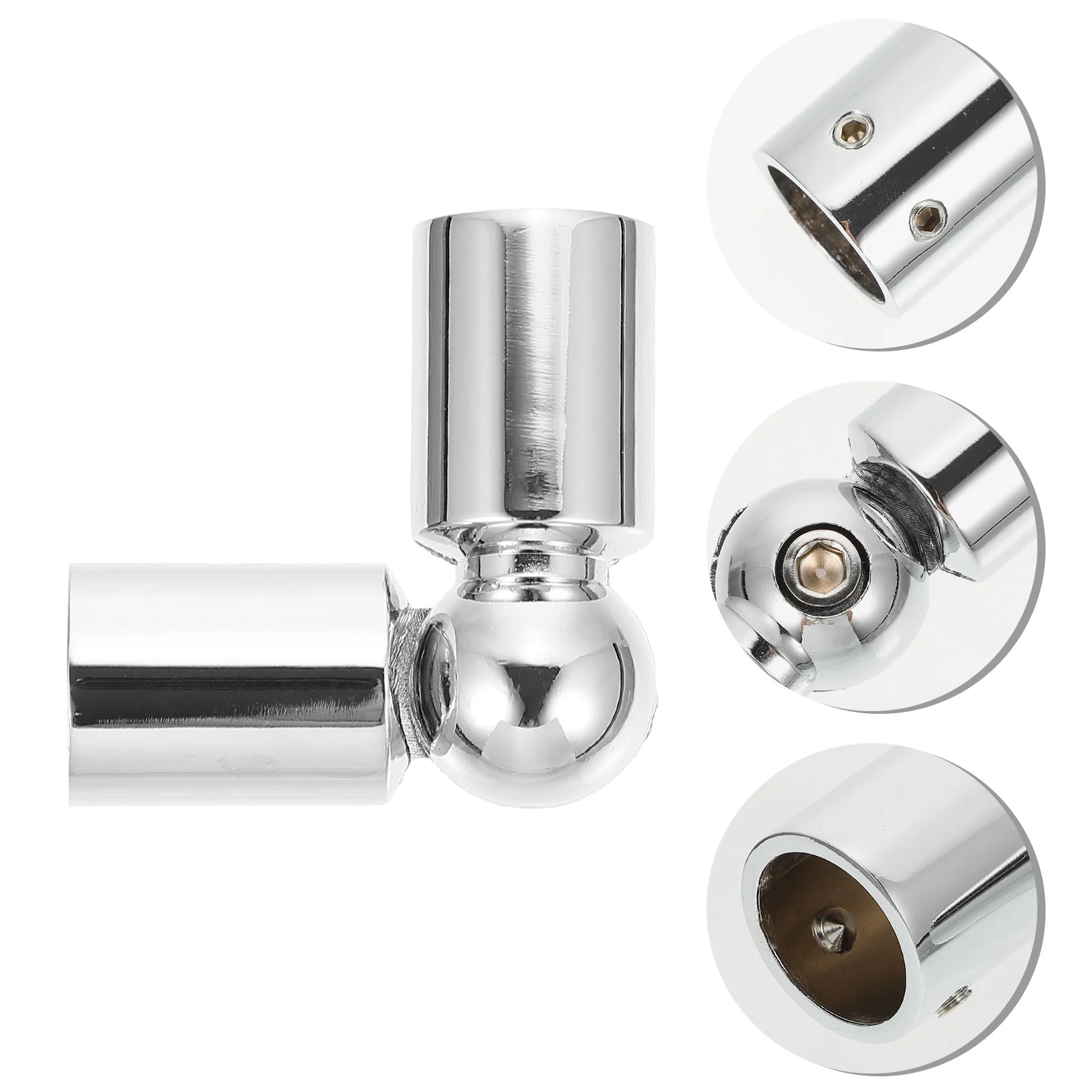 

Connector Curtain Rod Corner Elbow Drapery Hinged Pole Rods Window Joint Shower Bay Adjustable Extension Curtains Windows