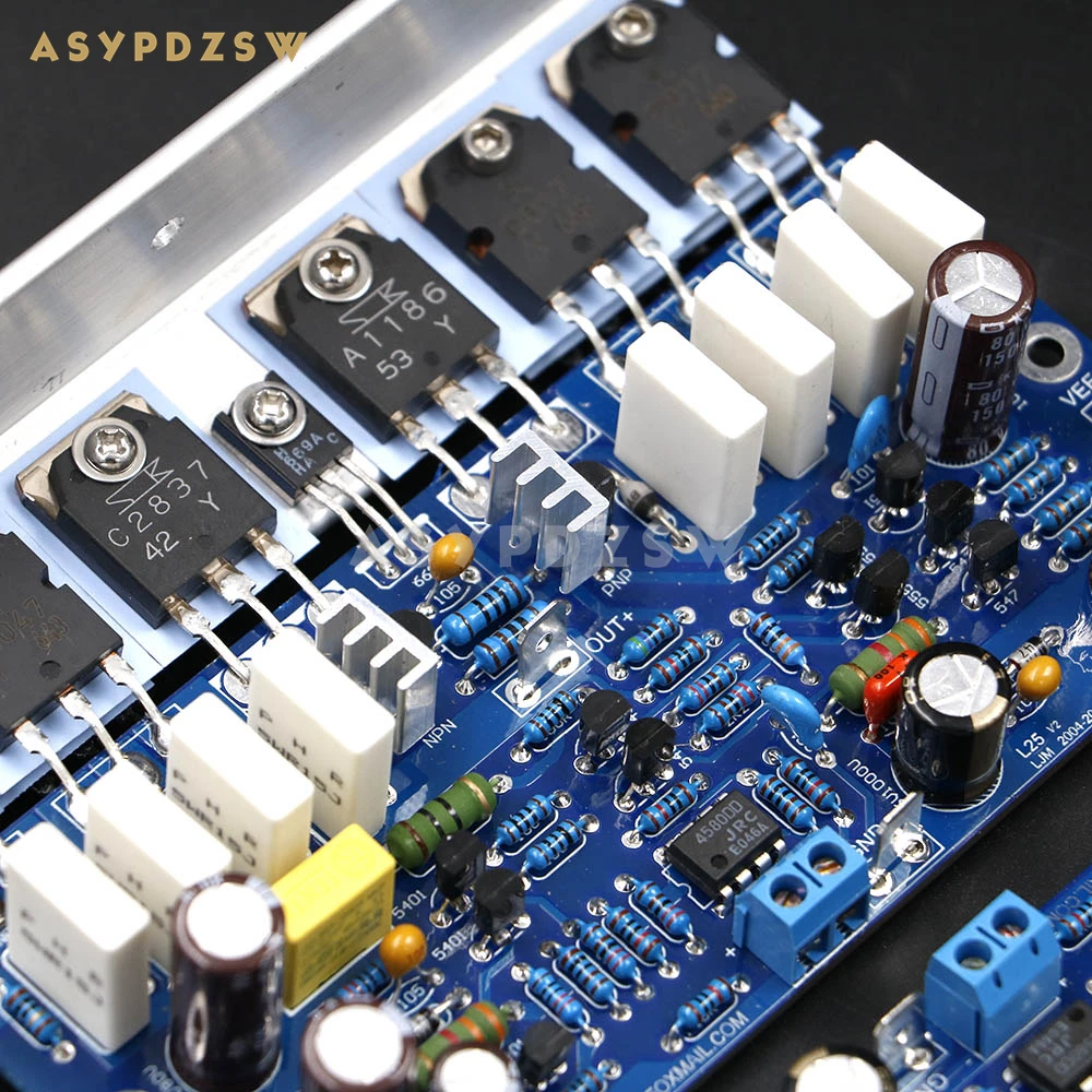 Плата встроенного усилителя мощности KTB817 KTD1047 2SA1186 2SC2837 250 Вт + 8 Ом