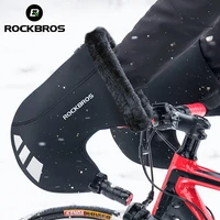 rockbros bike handlebar gloves winter bicycle mittens waterproof road cycling glove unisex windproof cold weather warm mtb mitts