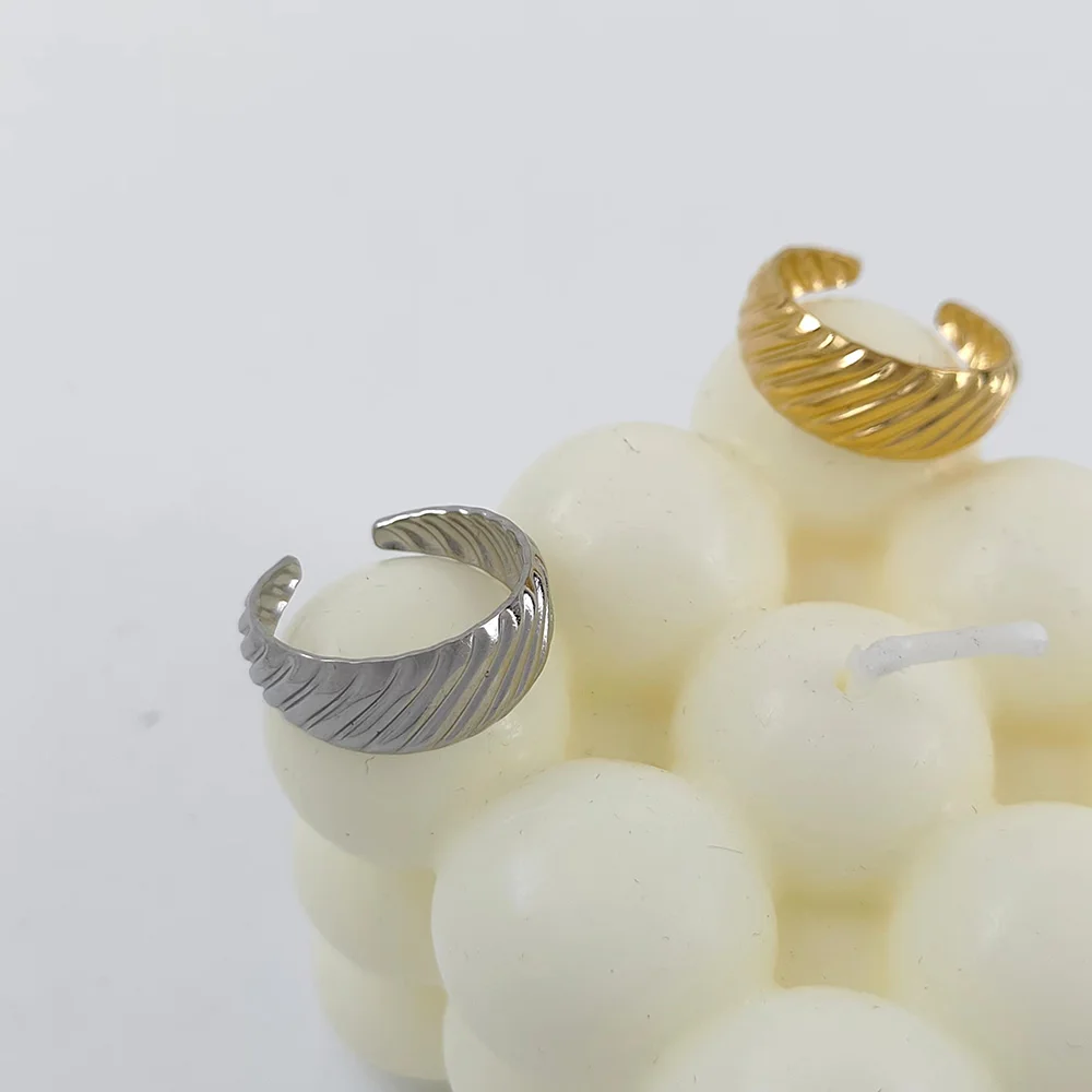 

Stainless Steel Rings For Women Men Couple Geometric Line Ring Gothic Jewelry Bijoux Femme Adjustable Vintage Cuban Link Rings