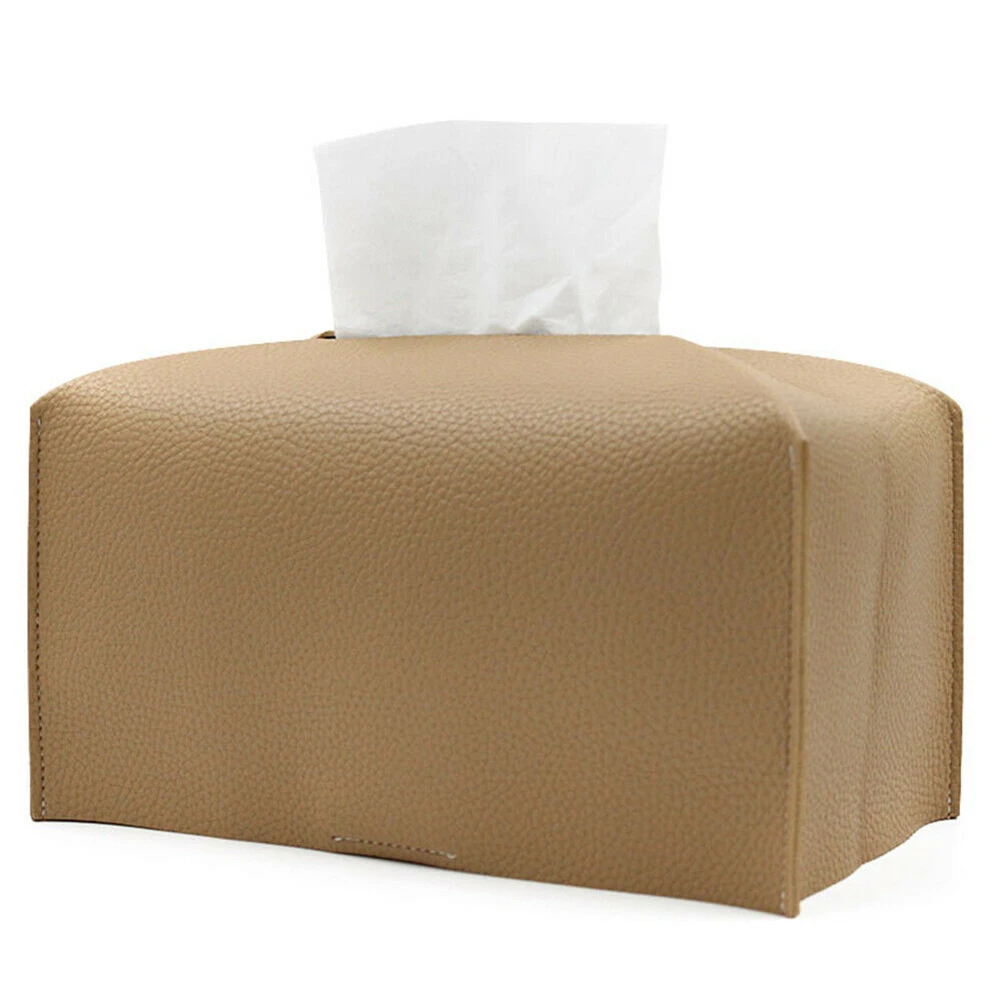 

Leather Tissue Box Napkin Holder Foldable Car Tissue Box Bedroom Kitchen Desktop Nordic Storage Napkin Holder Sundries Container