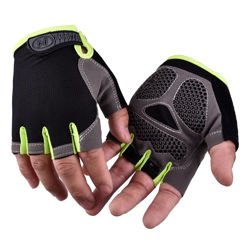 

Профессиональные перчатки для спортзала и фитнеса, дышащие Нескользящие перчатки с открытыми пальцами для мужчин и женщин, женские велосипедные перчатки для рыбалки и велоспорта