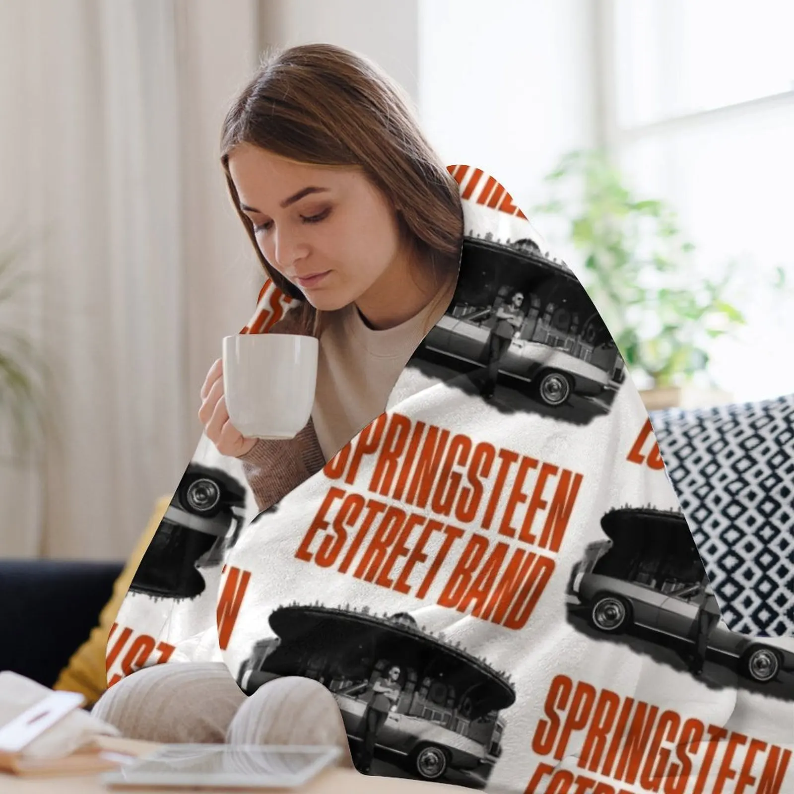 Бр?ок?? Музыка Spr Brug??? ?н и The ? Str??? ?t Band Tour 2023 Подарочное одеяло Boss Fan милые одеяла в