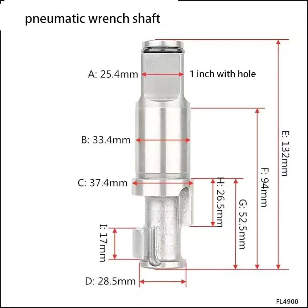 

1/2 3/4 1 дюймовый пневматический инструмент пневматический ударный гайковерт наковальня Ось шпинделя молоток запчасти для ремонта блока