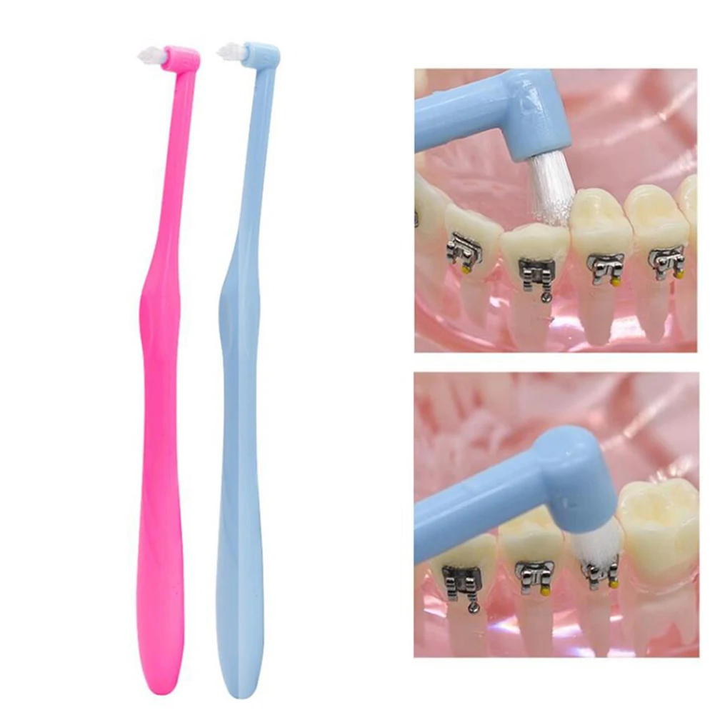 

Soft Hair Correction Teeth Brush Orthodontic Toothbrush Interdental Small Head Teeth Braces Dental Floss Oral Tooth Care