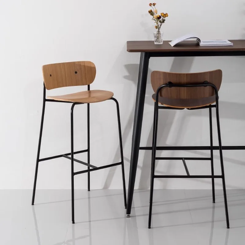 Акцентные обеденные стулья скандинавская роскошная стойка балкон барный стул