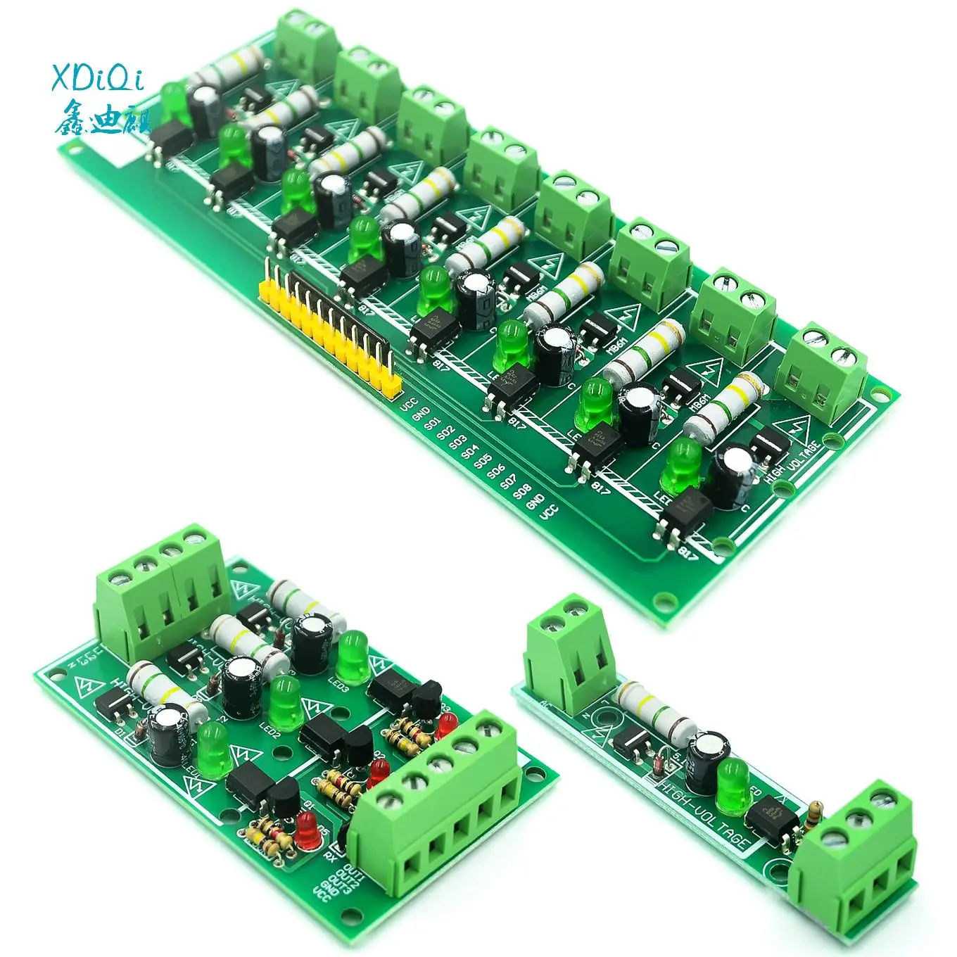 

AC 220V 1/3/8 Channel MCU TTL Level 8 Ch Optocoupler Isolation Test Board Isolated Detection Tester PLC Processors Module