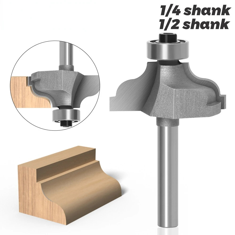 

1 шт., деревообрабатывающий станок, хвостовик 1/2 дюйма, 1/4 дюйма